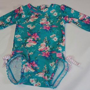 Ruffle Butts Long Sleeve One Piece Rash Guard